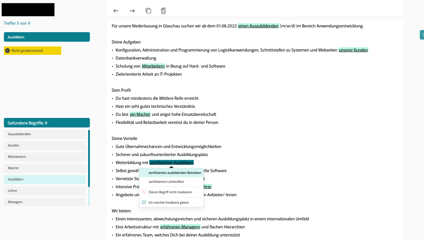 gender-neutral job advertisements